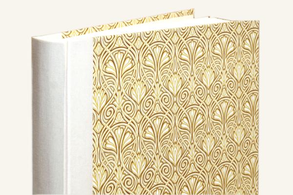 Exklusives Hochzeitsalbum Gold, "Genua", zum gestalten, Handarbeit